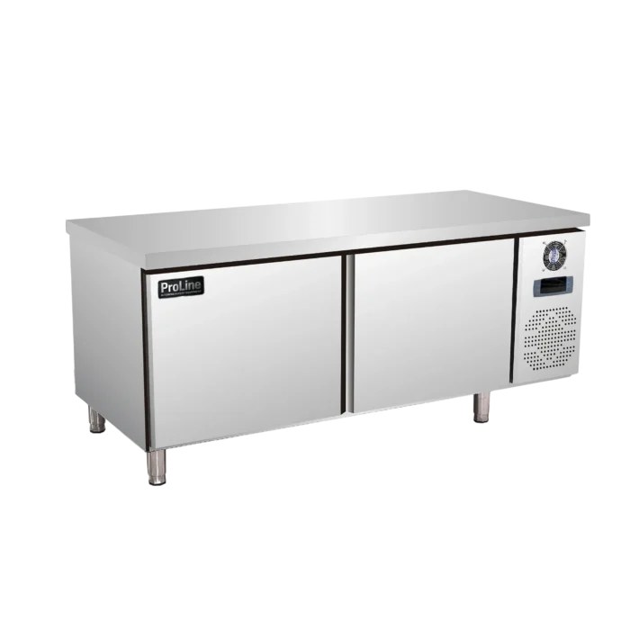 Commercial Under-Counter Solid Door Worktop Deep Freezer
